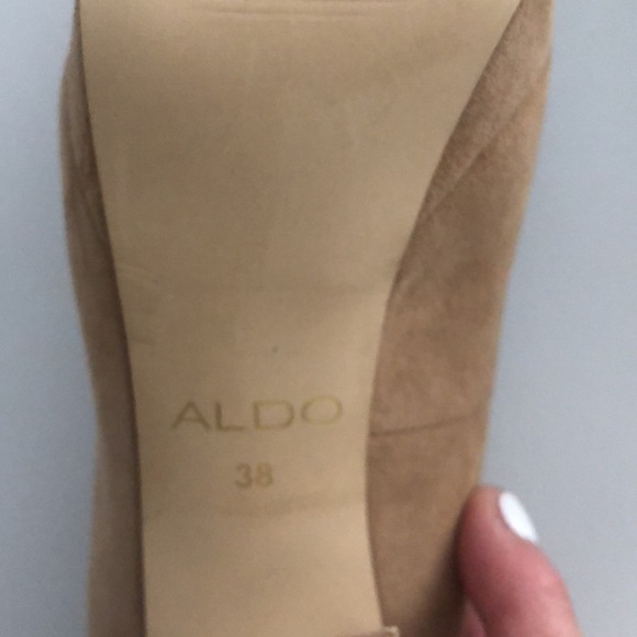 Aldo suede Shoes 4.5” heel like new worn twice, genuine leather - Picture 5 of 5